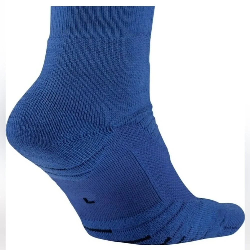 NIKE Vapor Crew Football Sock w/DRI-FIT Tech Blue - Large 2Pairs NEW